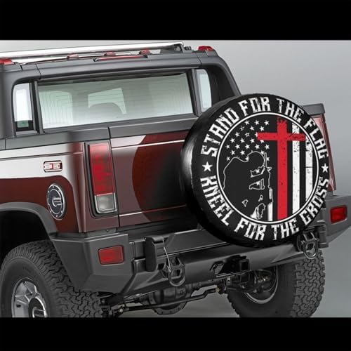 American Flag Spare Tire Cover Wheel Protectors Waterproof Wheel Covers - Image 4