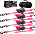 Retractable Ratchet Straps 1" x 13 Ft, 800 Lbs, 4 Pack by LYNXHOLD