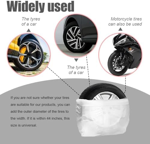8PCS Extra-Large Tire Covers, Tire Storage Bags, Waterproof Dustproof Wheel - Image 6
