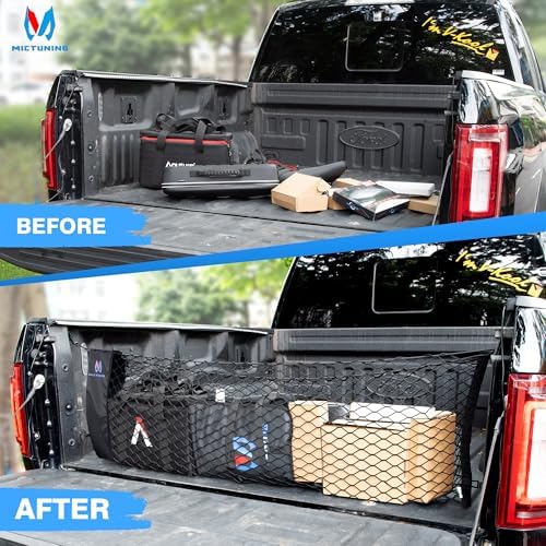 MICTUNING Truck Bed Cargo Net Highly Elastic Cargo Net - Image 6