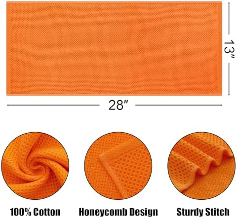 Kitinjoy 100% Cotton Waffle 8-Pack Kitchen Towels - Image 2
