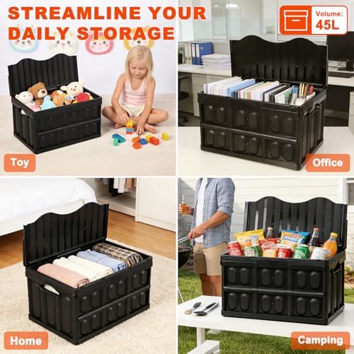3-Pack Plastic Collapsible Storage Bins - Image 6