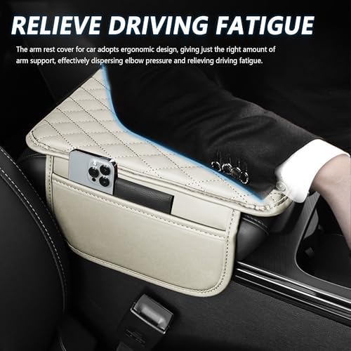 Stacool Upgraded Car Center Console Cover, Microfiber Leather Car Armrest Cover - Image 4