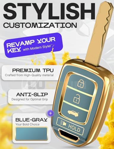 Lucrum Compatible with Honda Key Fob Cover & Keychain - Image 3