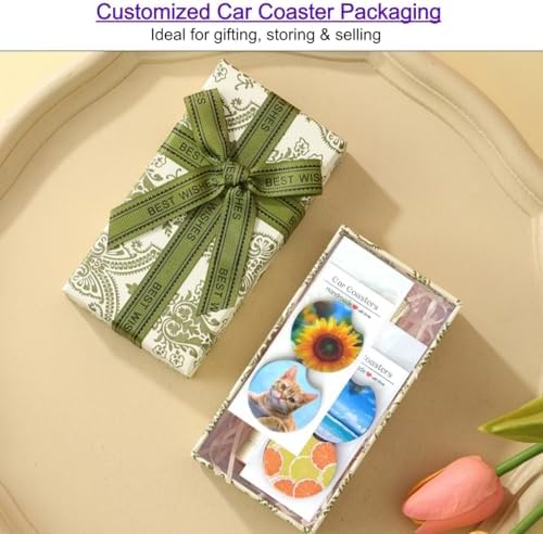 100Sets Sublimation Car Coaster Packaging - Image 6