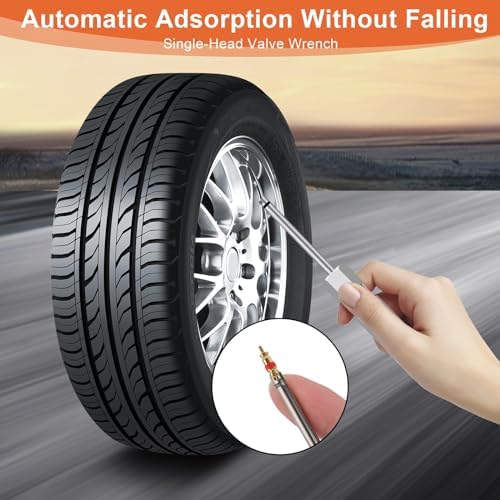 Linkstyle 2pcs Valve Core Removal Tool Set, Screwdriver Tire Valve Stem Core - Image 4