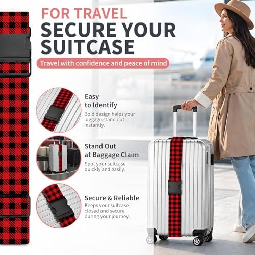 Luggage Strap for Suitcases Adjustable Travel Belt - Image 2