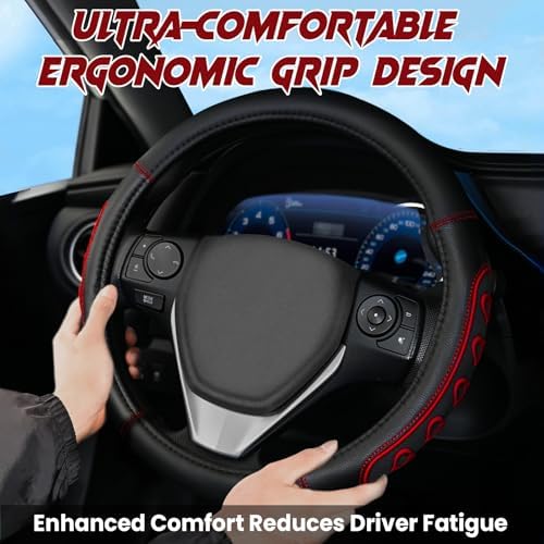 Ventilated Heart-Shaped Steering Wheel Cover - Image 3