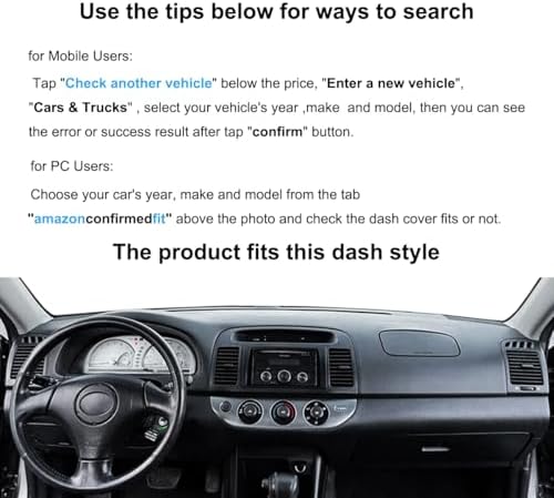 Yiz Dash Cover Mat Pad Fit for Toyota Camry 2002-2006 J40 - Image 2