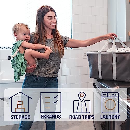 CleverMade Collapsible Fabric Laundry Baskets - Image 3
