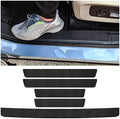 5Pcs Car Door Sill Protector, Carbon Fiber Threshold Anti-Scratch Sticker Door by NHHC