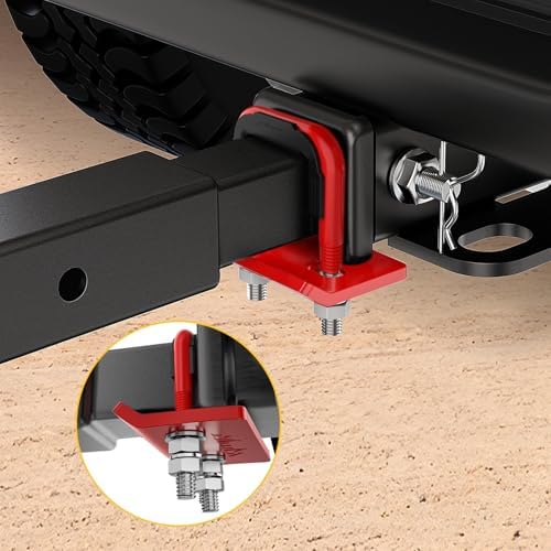 Nilight Trailer Hitch Tightener Anti-Rattle Red U-Bolt - Image 7