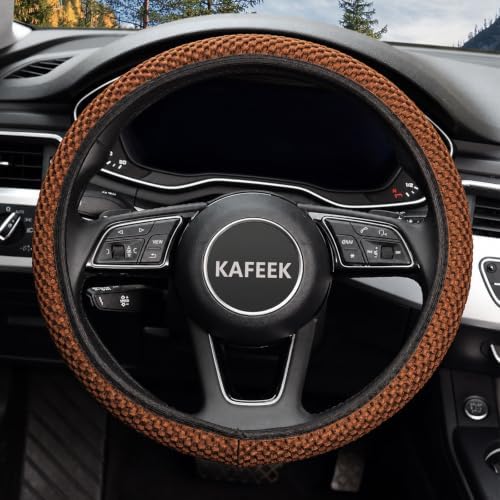 KAFEEK Elastic Stretch Steering Wheel Cover, Universal 15 Inch - Image 2