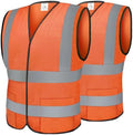TICONN 2PK/4PK Reflective Safety Vest, High Visibility Vest by TICONN