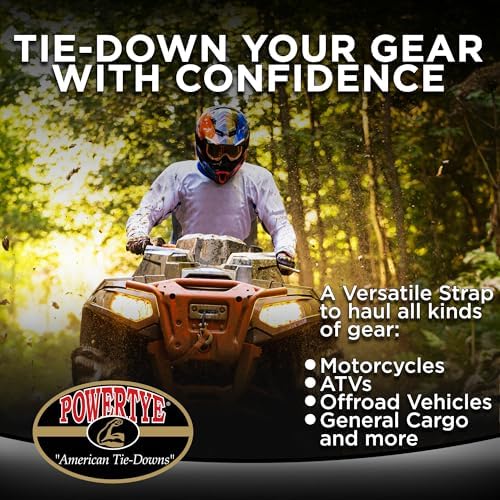 PowerTye 1in x 4ft Easy-Grip Endless Ratchet Straps - Image 6