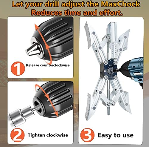 Camper X-Shaped Wheel Chock Stabilizer, 2 Sets RV Stabilizer Wheel Chock Scissor - Image 5