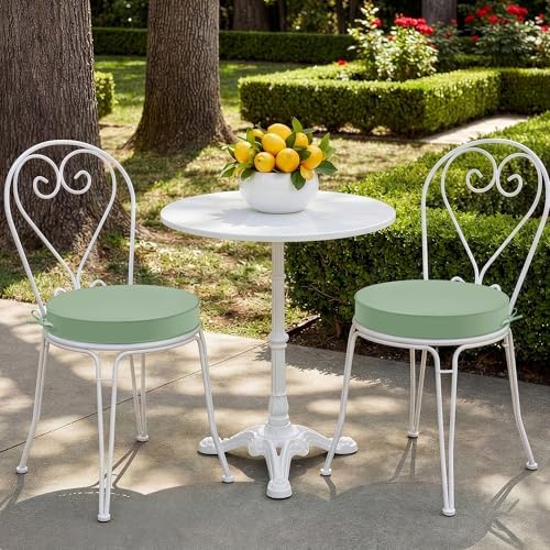 Summsun Outdoor Bistro Chair Cushions Set of 2, Sage Green - Image 2