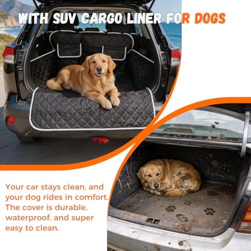 SUV Cargo Liner for Dogs, Waterproof Pet Trunk Cover for SUVs - Image 3
