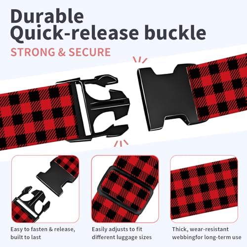 Luggage Strap for Suitcases Adjustable Travel Belt - Image 3