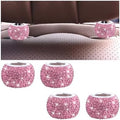 4PCS Bling Car Headrest Collars, Crystal Rhinestone Vehicle Head Rest Collars by KHGUZ