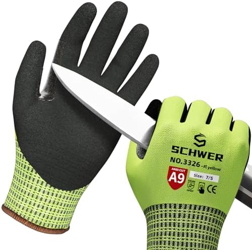 Schwer ProGuard Highest Level Cut Resistant Work Gloves PR3326 by SCHWER