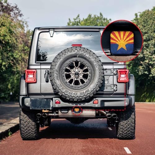 2 Inch Retro Arizona State Flag Trailer Hitch Cover Rubber Receiver Tube Plug - Image 6