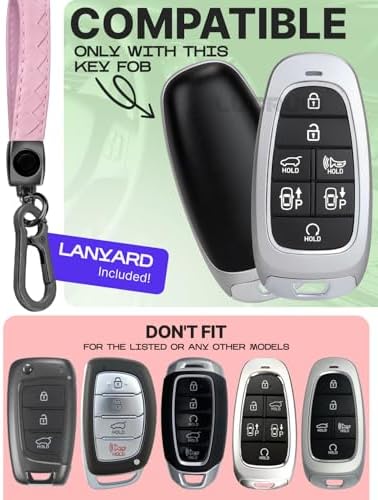 Lucrum Compatible with Hyundai Key Fob Cover & Keychain - Image 2