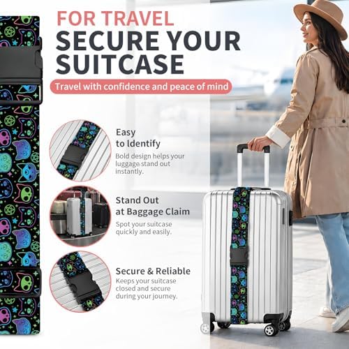 Luggage Strap for Suitcases Adjustable Travel Belt - Image 2