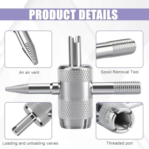 vvag 4-Way Valve Stem Core Removal Tool, Tire Valve Core Removal Tool, - Image 3