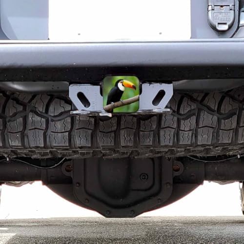 2 Inch Toucan Trailer Hitch Cover, Tropical Bird Toucan Tree Branch Hitch Cover - Image 6