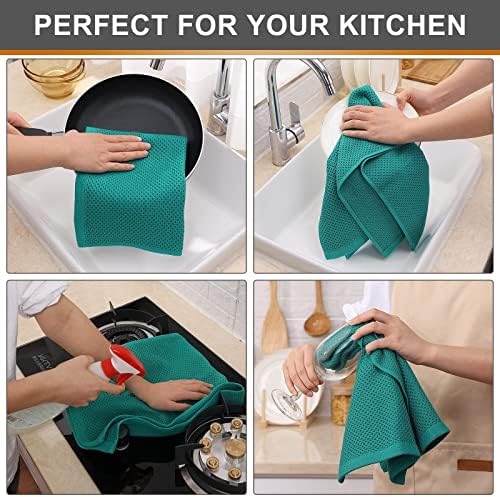 Kitinjoy 100% Cotton Waffle 6-Pack Kitchen Towels - Image 4