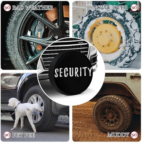 Security Tire Covers, Dust-Proof Weatherproof Wheel Covers Wheel Tire - Image 4