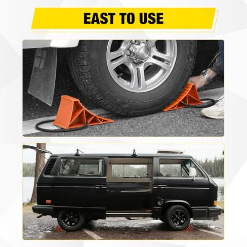 Nilight Wheel Chocks, Heavy Duty Wheel Stopper - Image 6