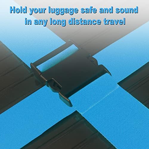 Chelmon Luggage Straps for Suitcases TSA Approved Travel Essentials 8 Pack - Image 4