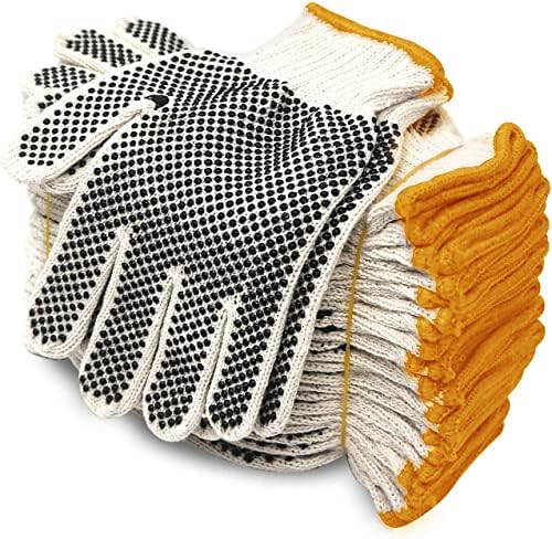 Evridwear Cotton Polyester String Knit Shell Safety Protection Work Gloves by Evridwear