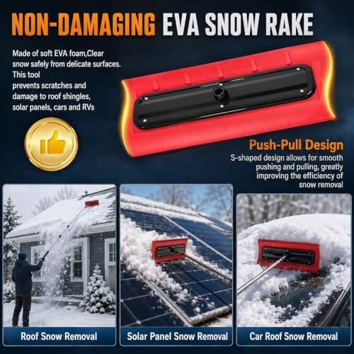 20FT Telescoping Roof Rake Set, Roof Rake - Image 5