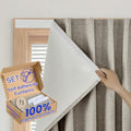 100% Blackout Magic Tape Stick On Curtains Window Shades Pull Down Blackout by Sovtfides