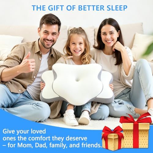 Cervical Neck Pillow for Neck Pain Relief & Side Sleeper | Ergonomic Pillow for - Image 7
