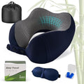 Cirorld Neck Pillow for Traveling, Travel Pillows for Airplanes Navy by CIRORLD