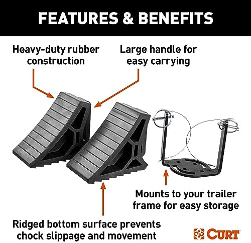 CURT 22802 HD Wheel Chocks 2-Pack - Image 3