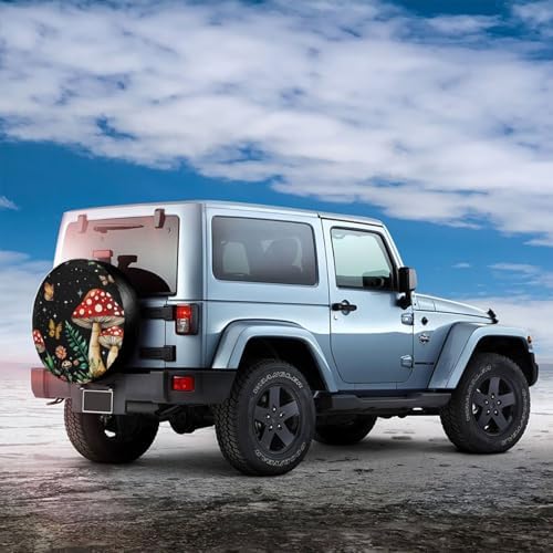 Magical Red Mushrooms Spare Tire Cover - Image 4