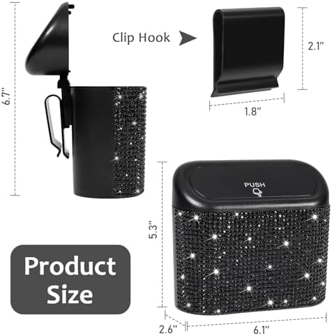 Accmor Bling Car Trash Can - Image 2