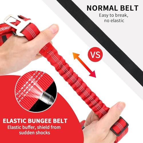 BWOGUE Dog Seat Belt for Car, Reflective Headrest Restraint, Bungee Lead - Image 3