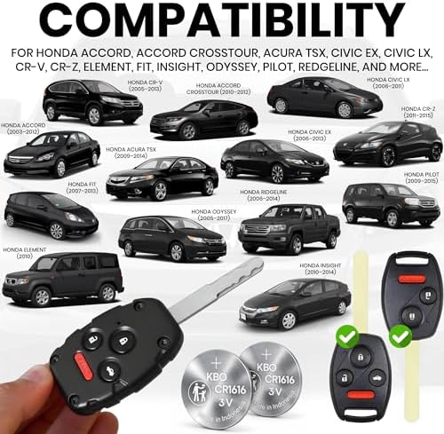 Honda Key FOB Shell + - Image 3