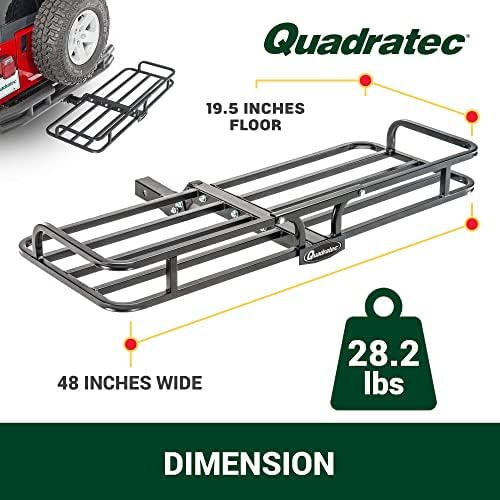 Quadratec Compact Cargo Rack Basket Platform, Camping Gear, Generators - Image 6
