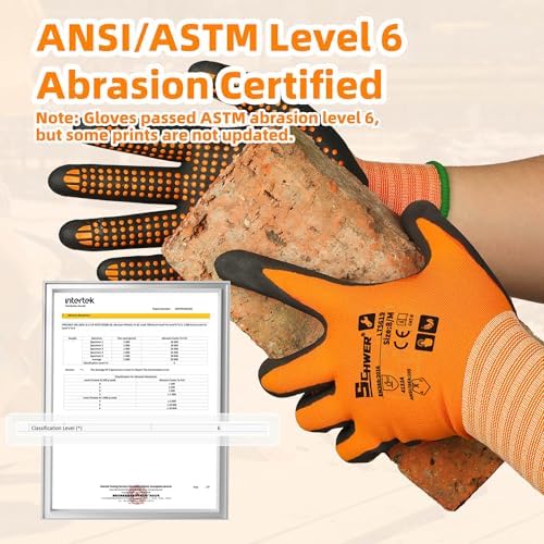 Schwer 240 Pairs Safety Work Gloves, MicroDot Abrasion & Grip - Image 2