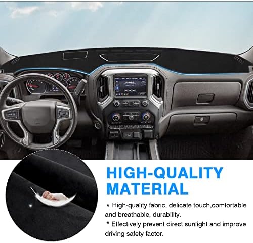 Autorder Dashboard Cover Mat for 2019-2025 Chevy Silverado 1500 2500HD - Image 4