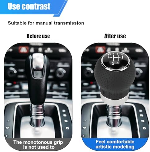 ZIMISI 5-Speed Car Shift Knob, Leather Shift Knob Lever Kit, Automatic or - Image 5