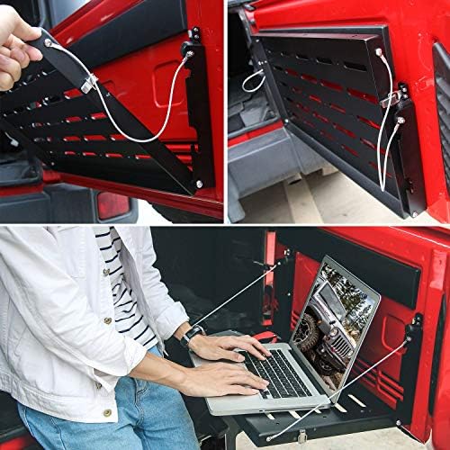 CheroCar for Jeep JK Tailgate Table Rear Foldable Cargo Shelf for 2007-2018 - Image 3