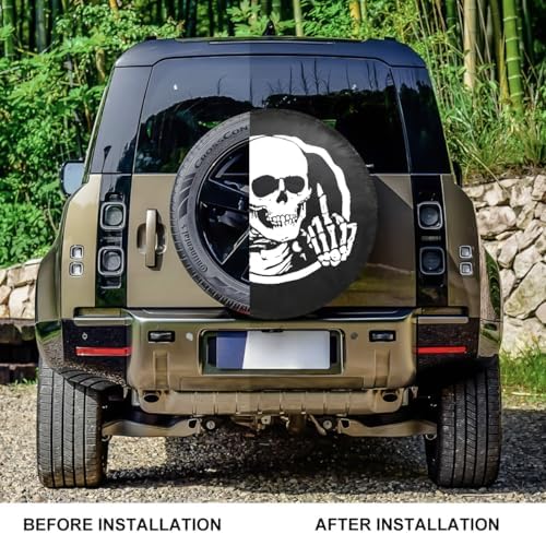 Spare Tire Cover for Jeep JK Wrangler SUV Truck Trailer RV - Image 2
